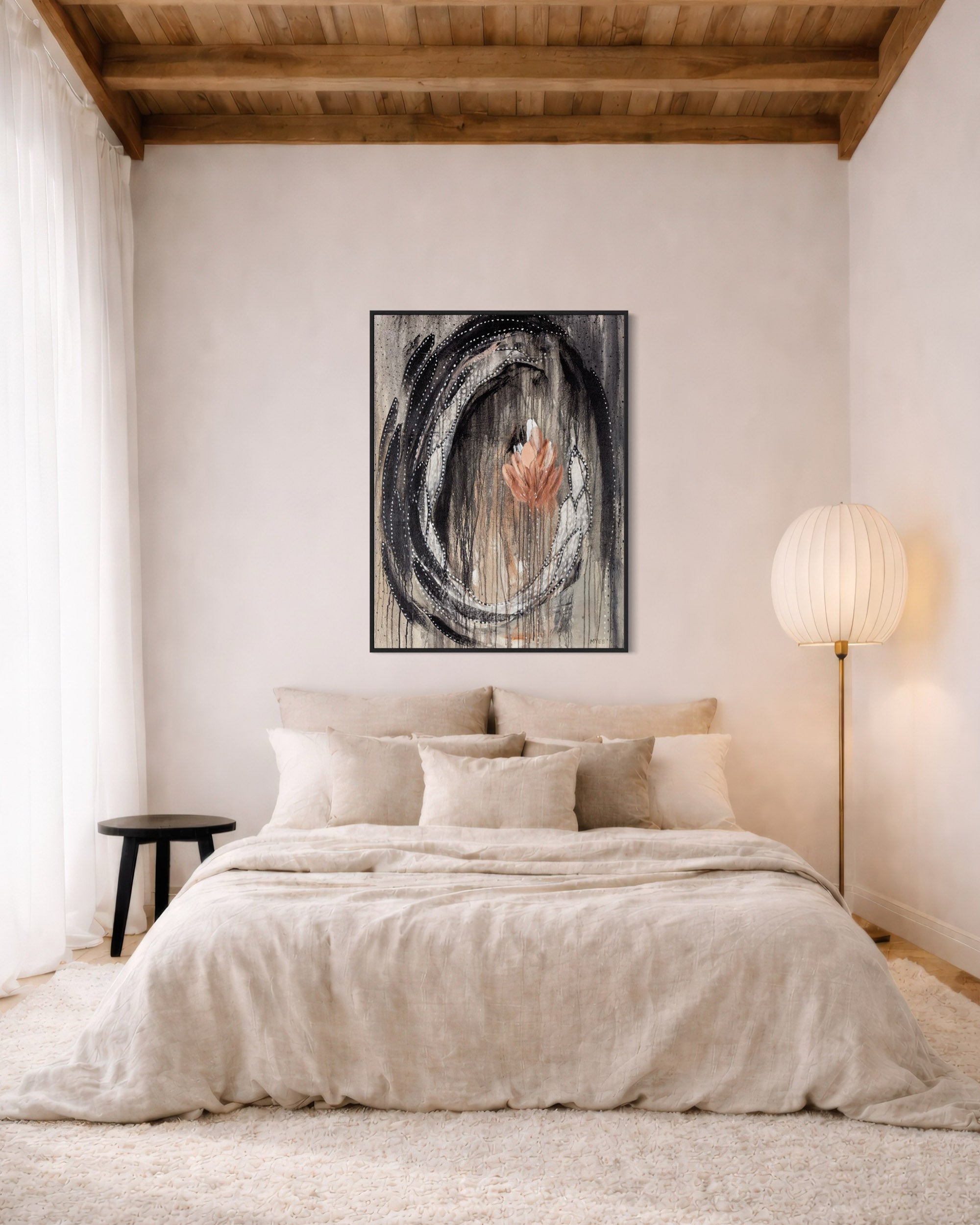 BLOSSOMING DARKNESS CANVAS PRINT