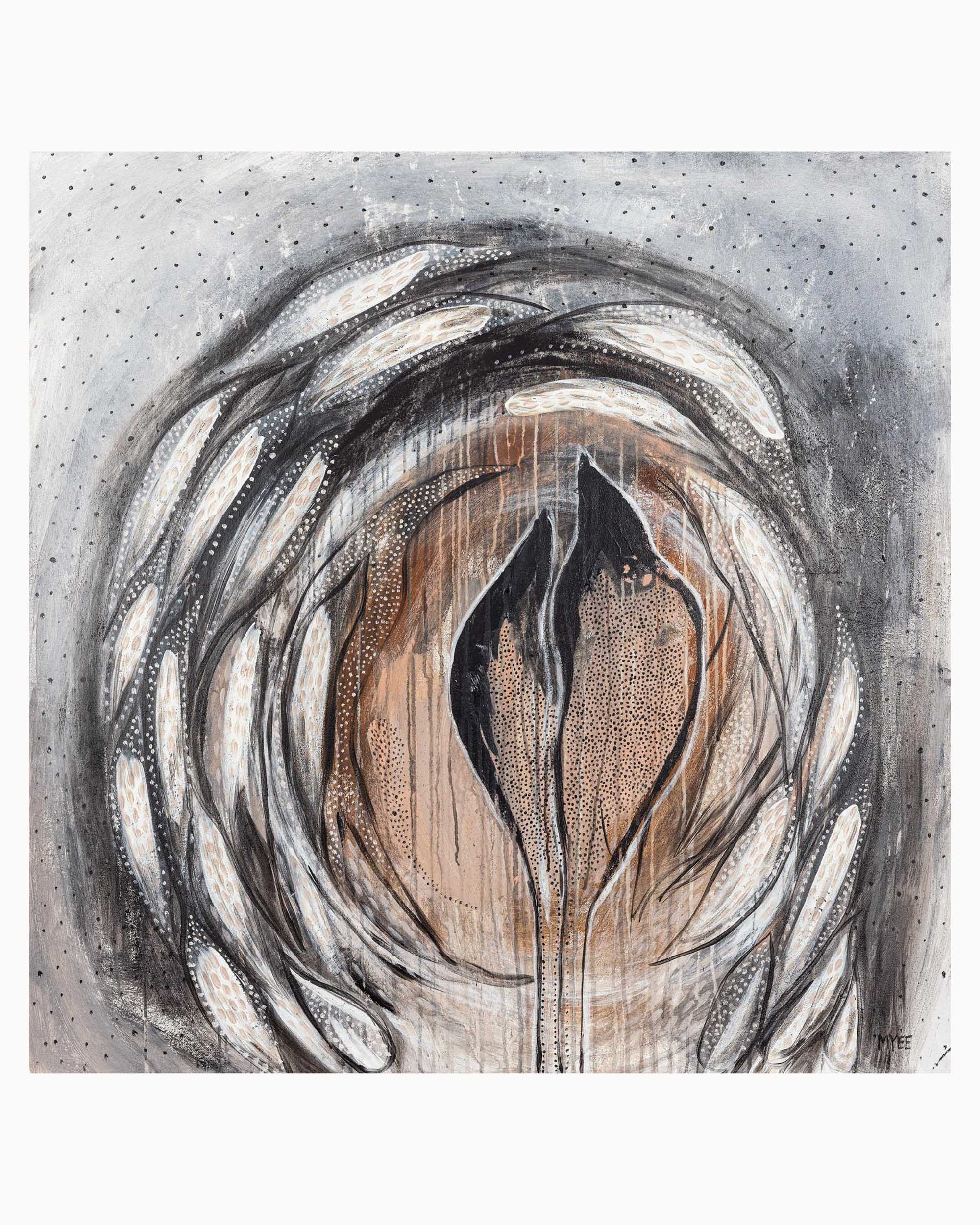 DARK NIGHTS EMBRACE PAPER PRINT