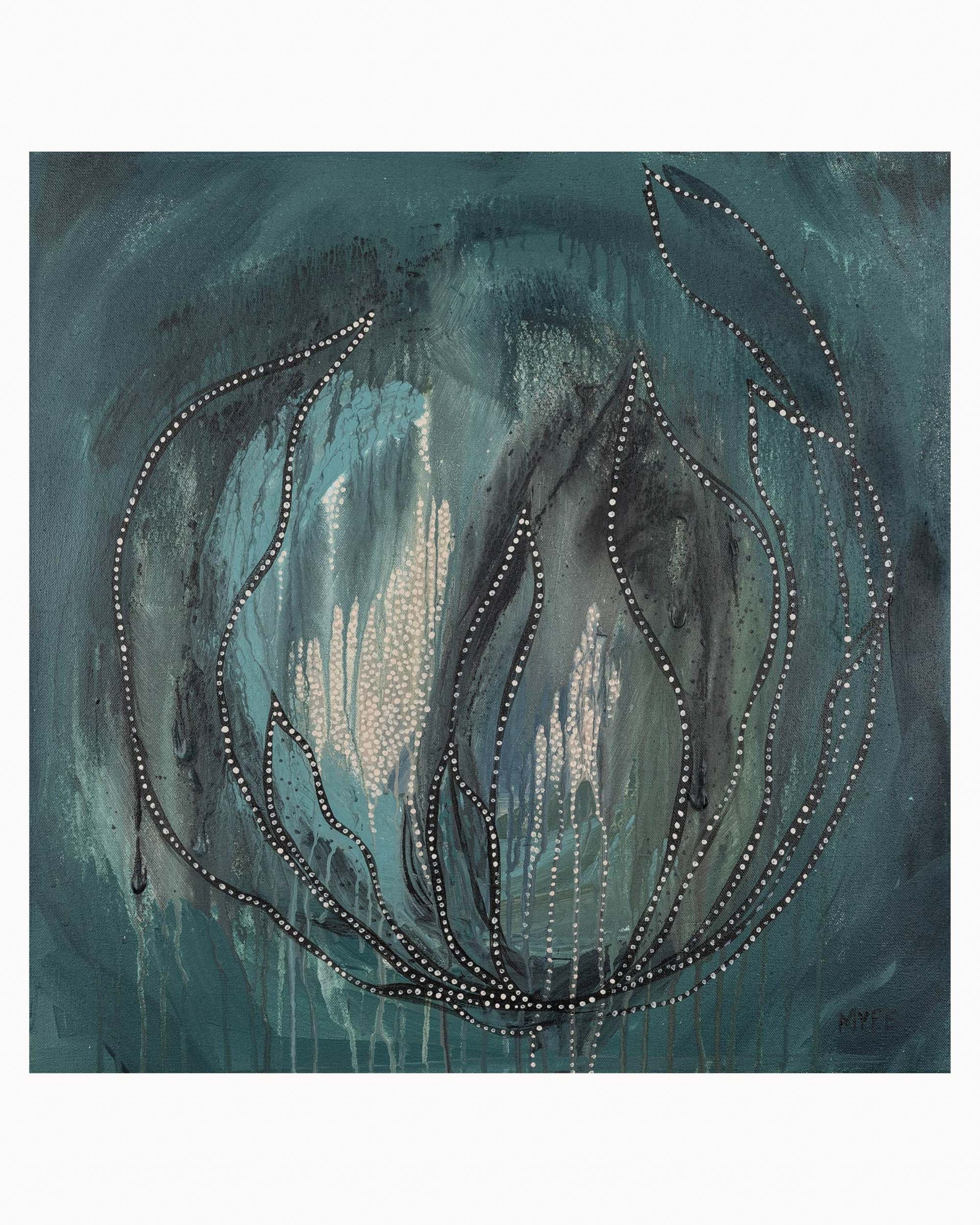 UNFOLDING SEAS PAPER PRINT