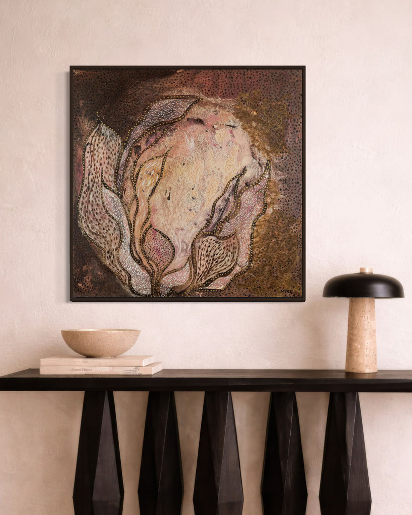 BLOOMS HEART CANVAS PRINT