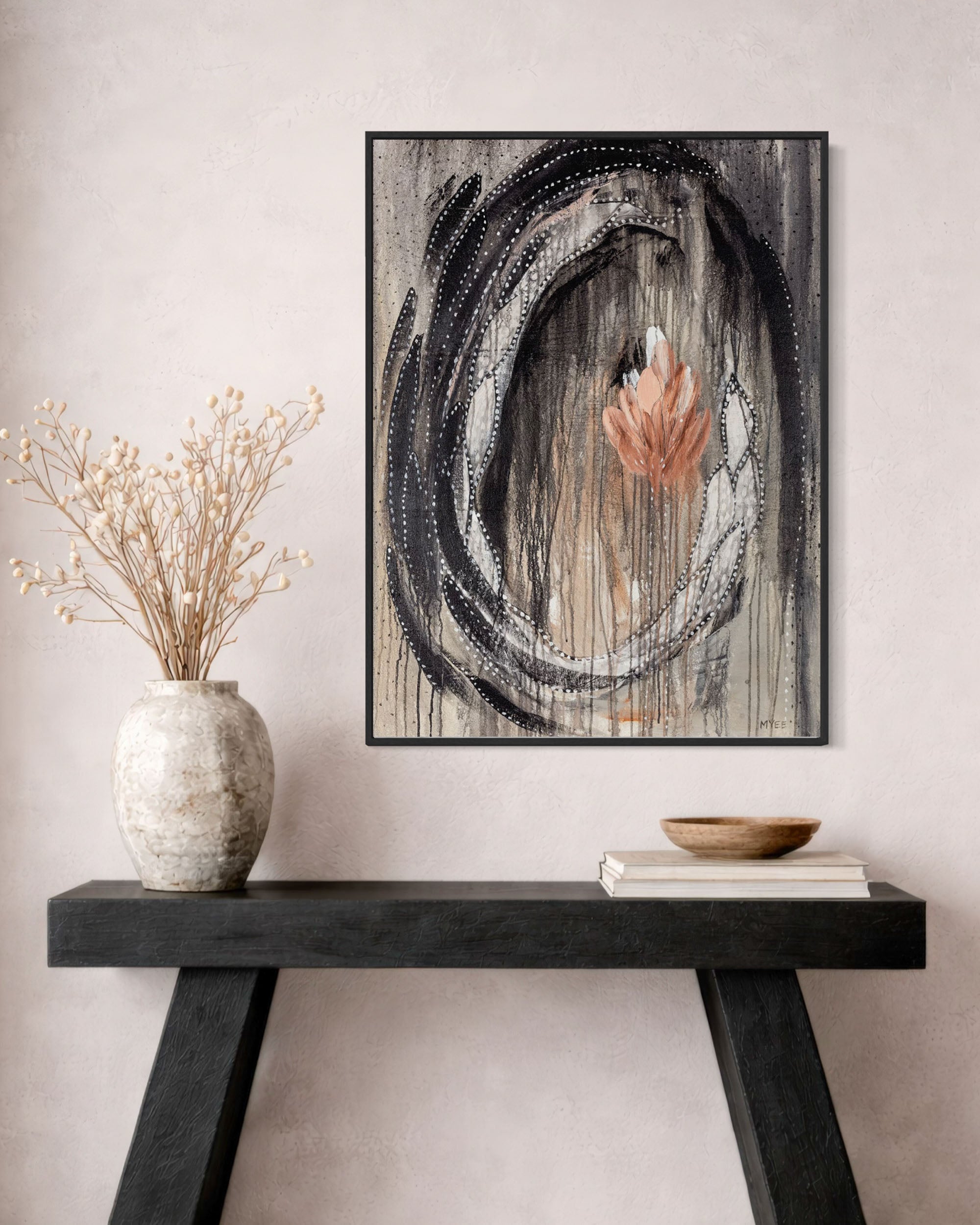 BLOSSOMING DARKNESS CANVAS PRINT