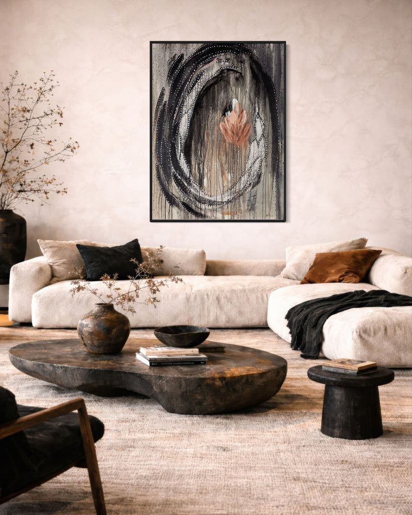 BLOSSOMING DARKNESS CANVAS PRINT