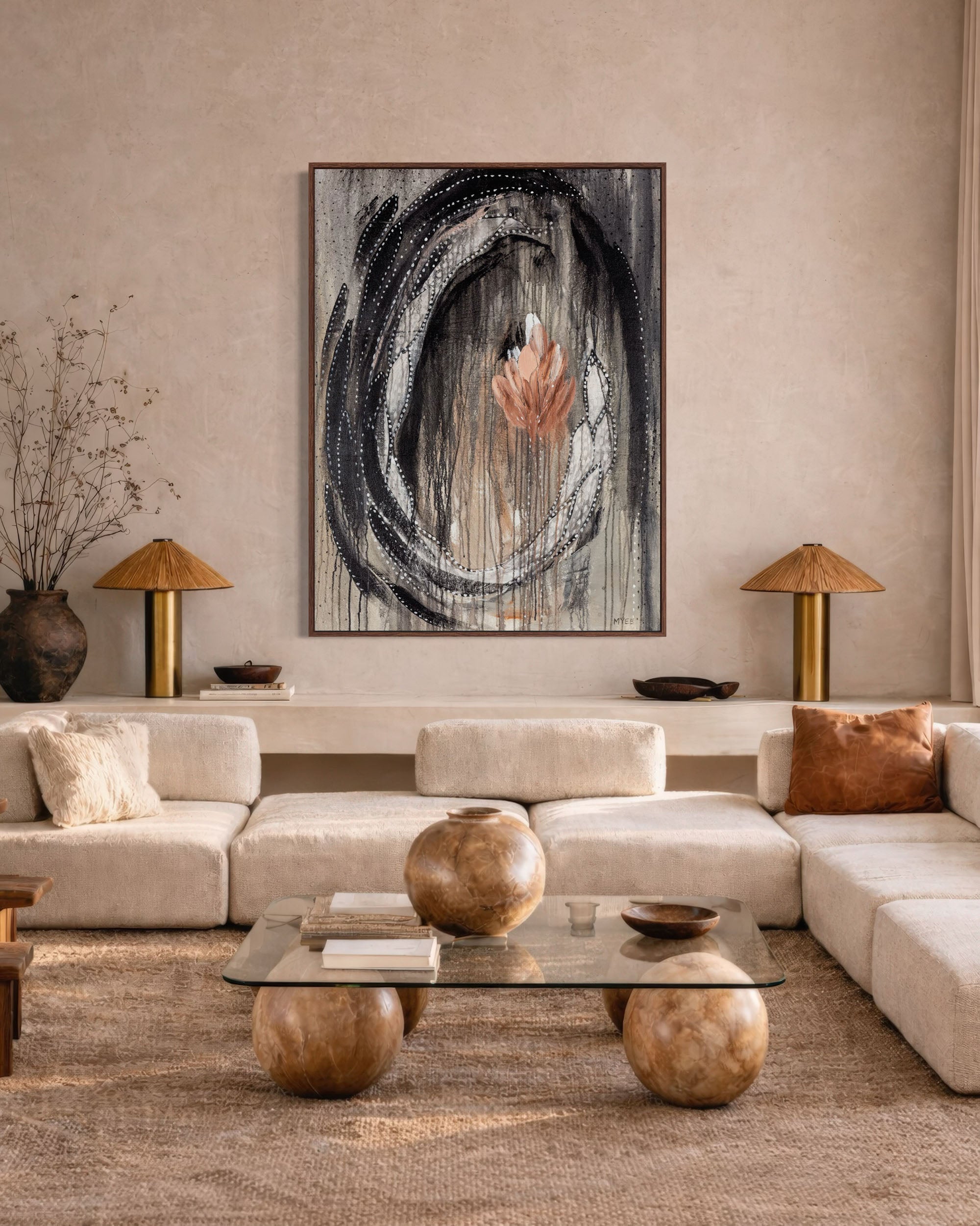 BLOSSOMING DARKNESS CANVAS PRINT