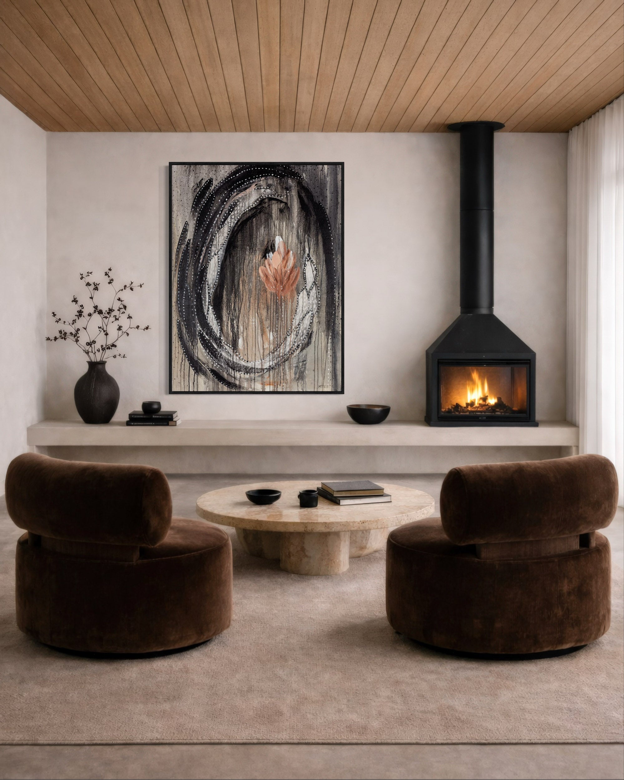 BLOSSOMING DARKNESS CANVAS PRINT