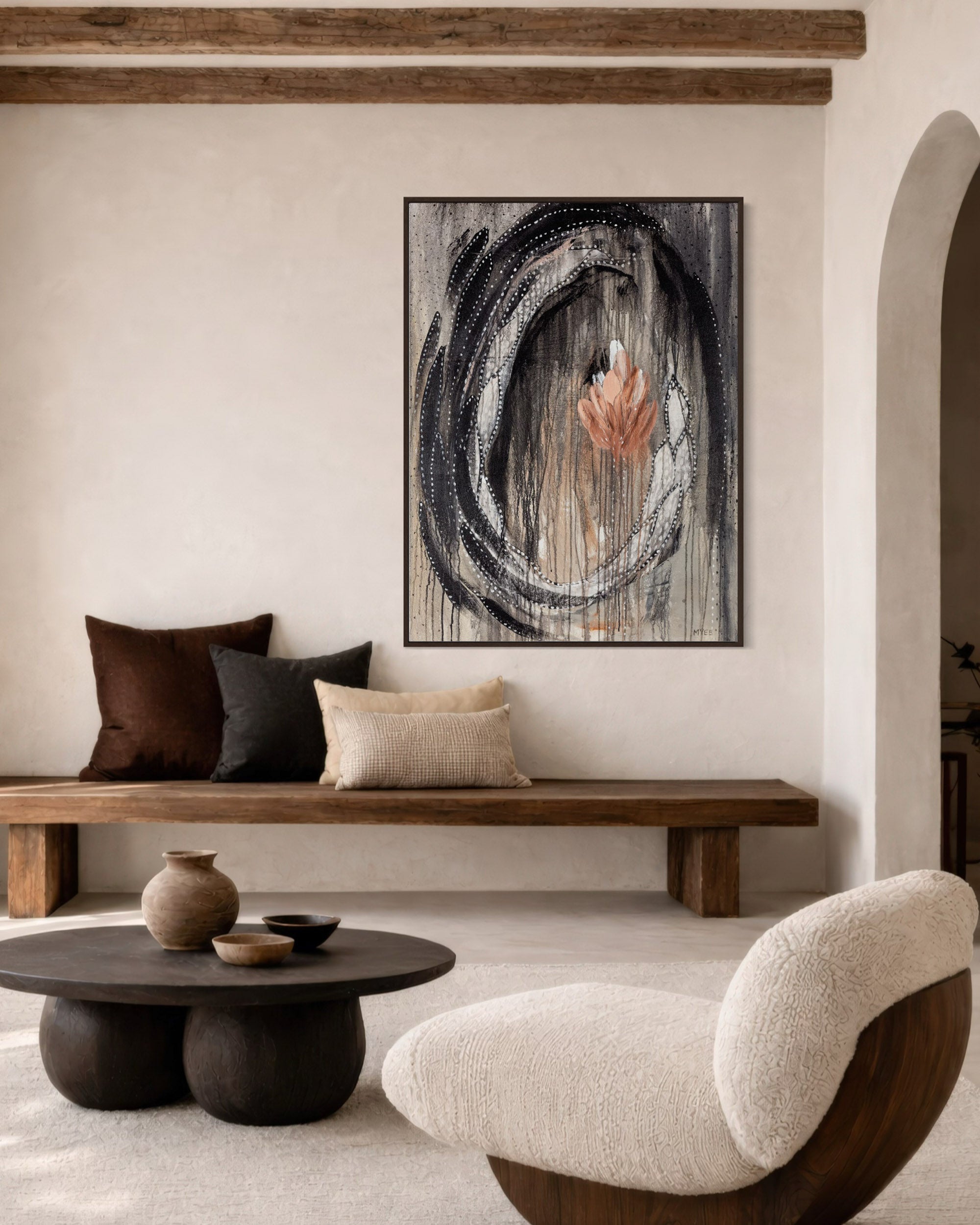 BLOSSOMING DARKNESS CANVAS PRINT