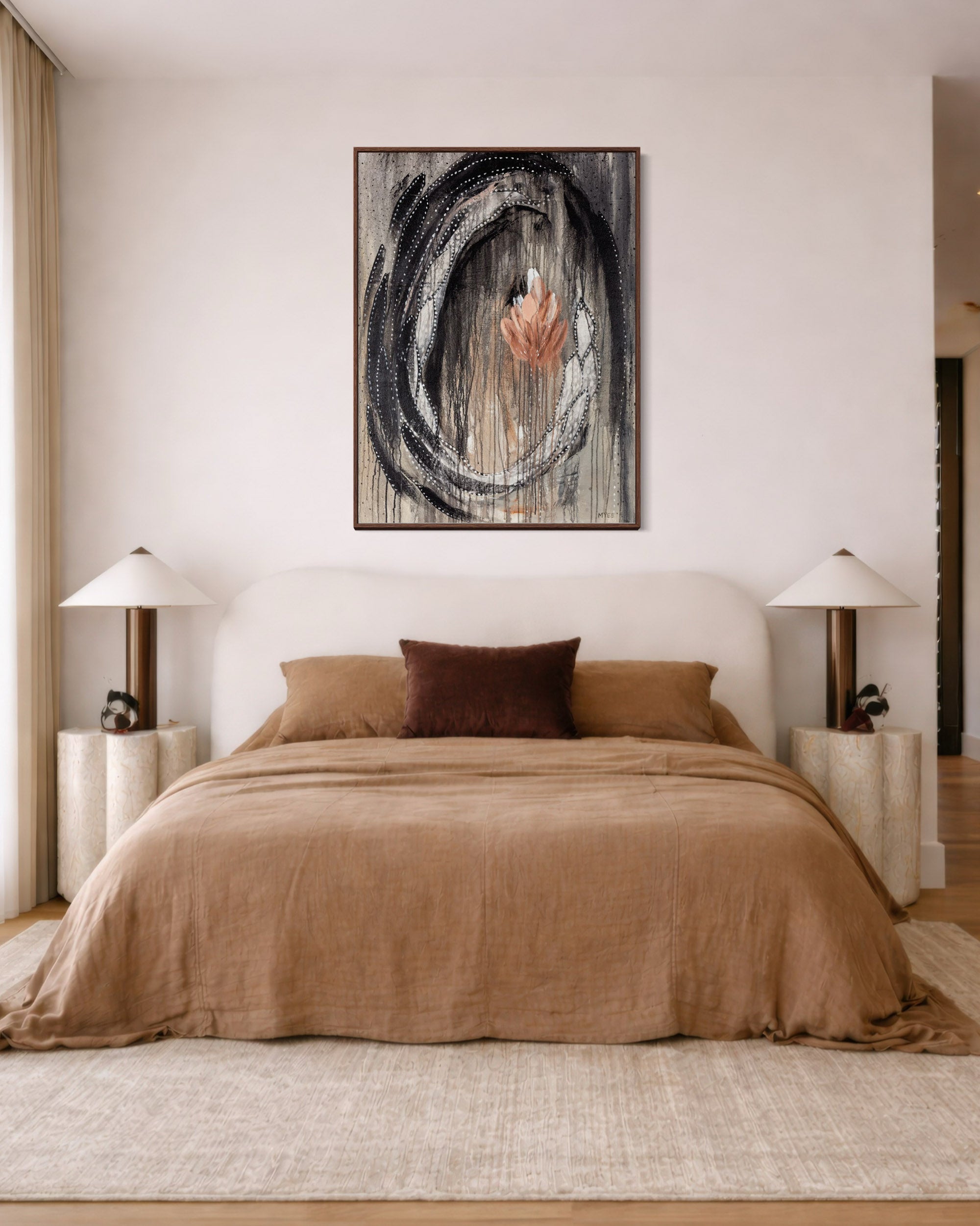 BLOSSOMING DARKNESS CANVAS PRINT