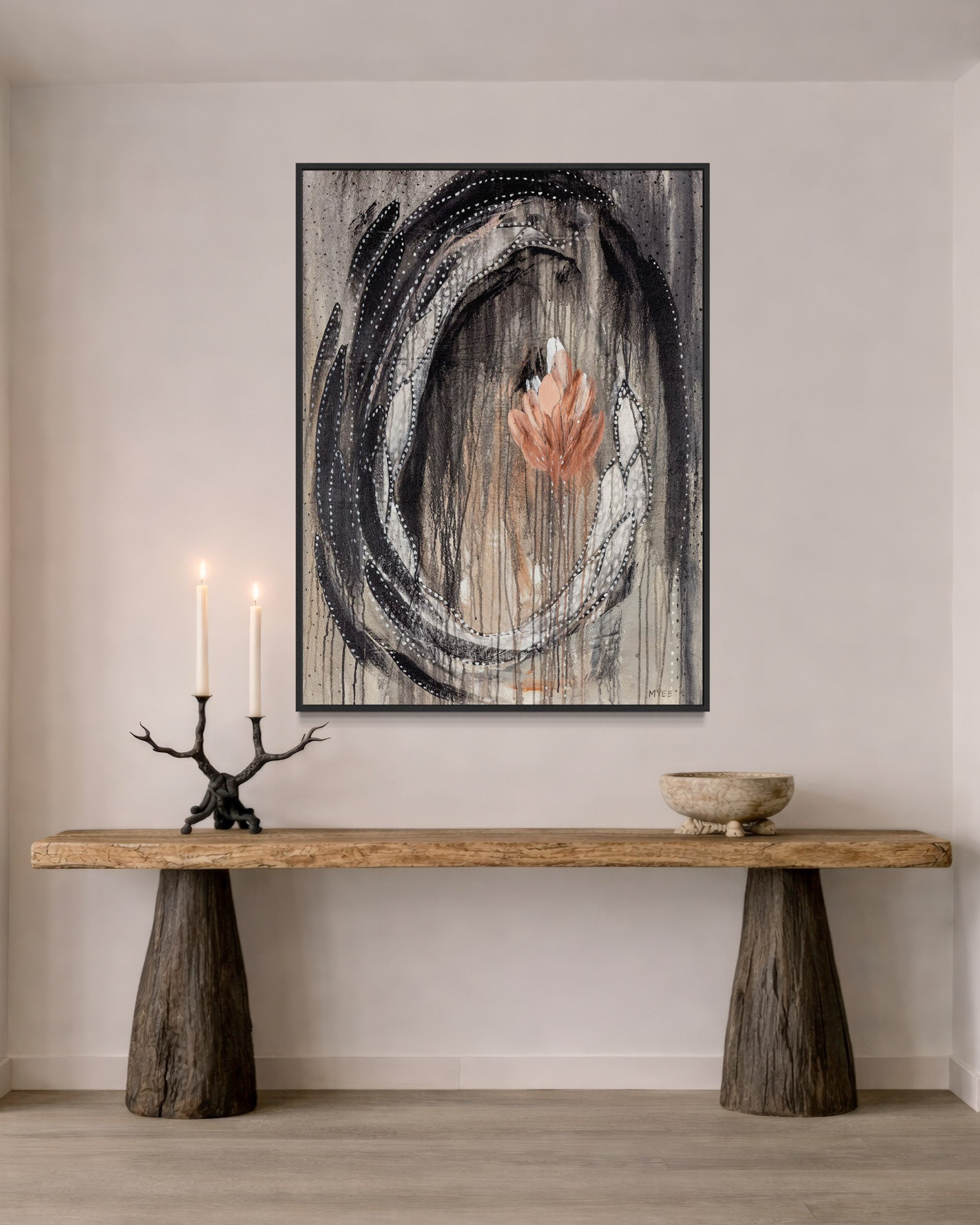 BLOSSOMING DARKNESS CANVAS PRINT