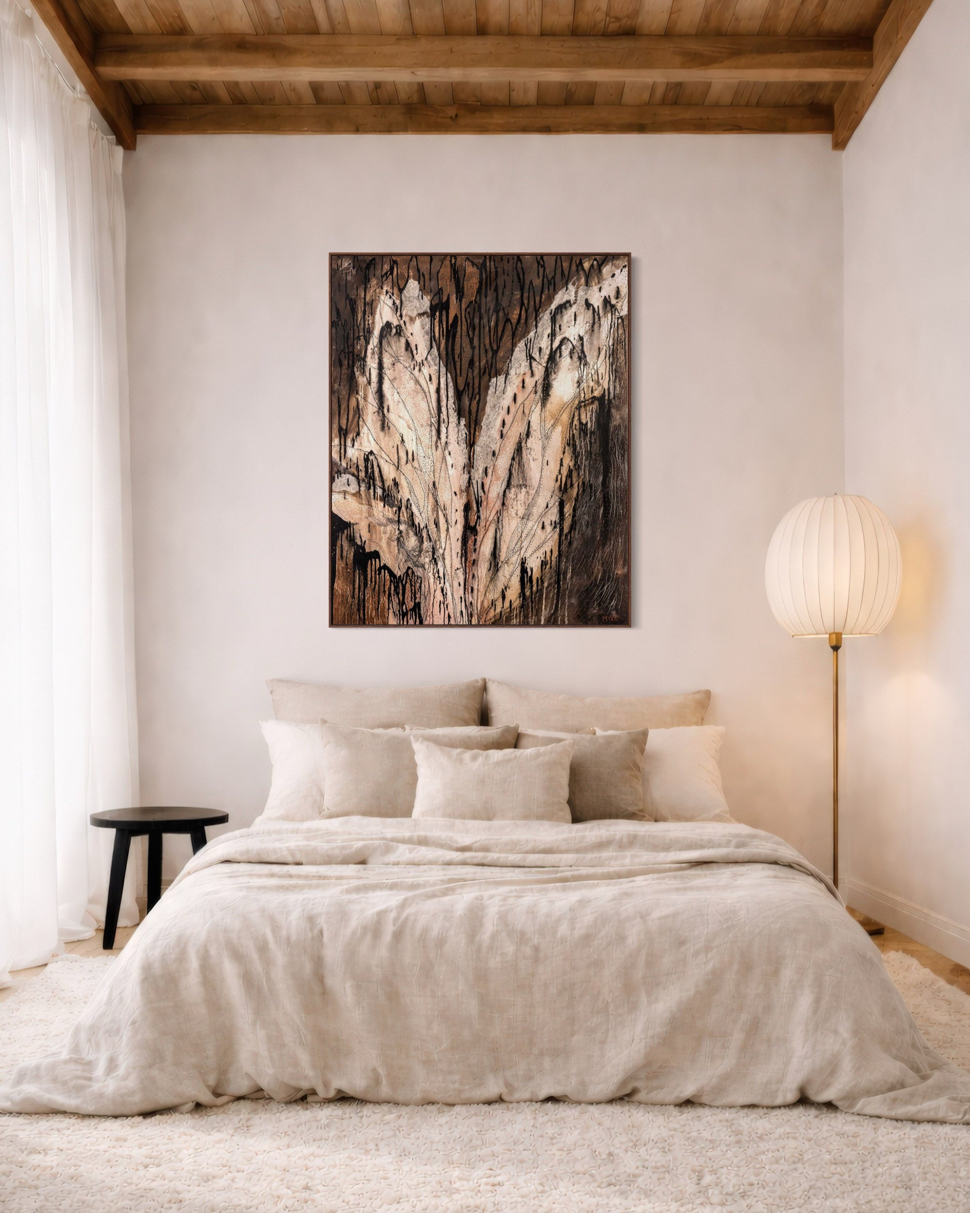 CRADLED IN HER WINGS CANVAS PRINT