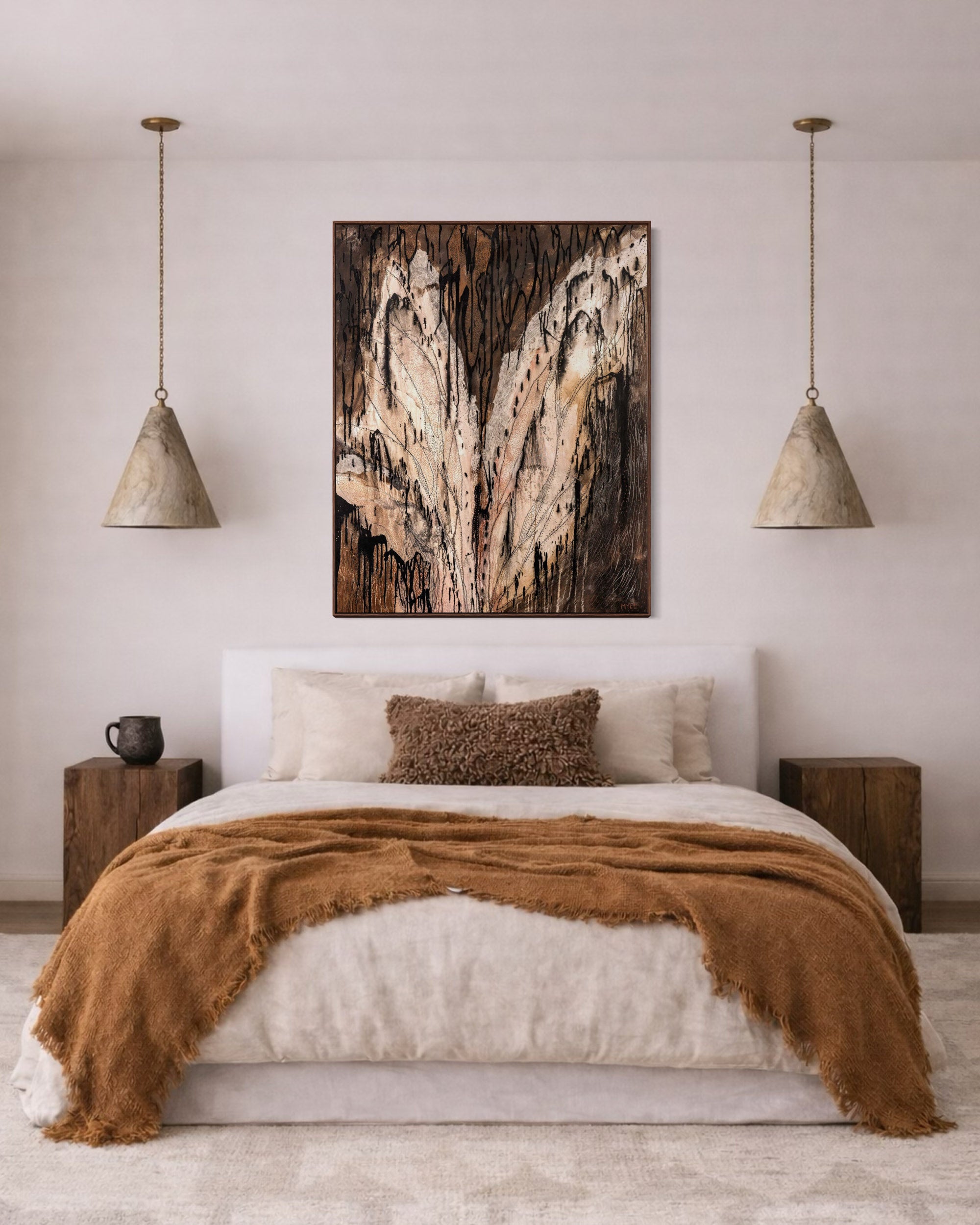 CRADLED IN HER WINGS CANVAS PRINT