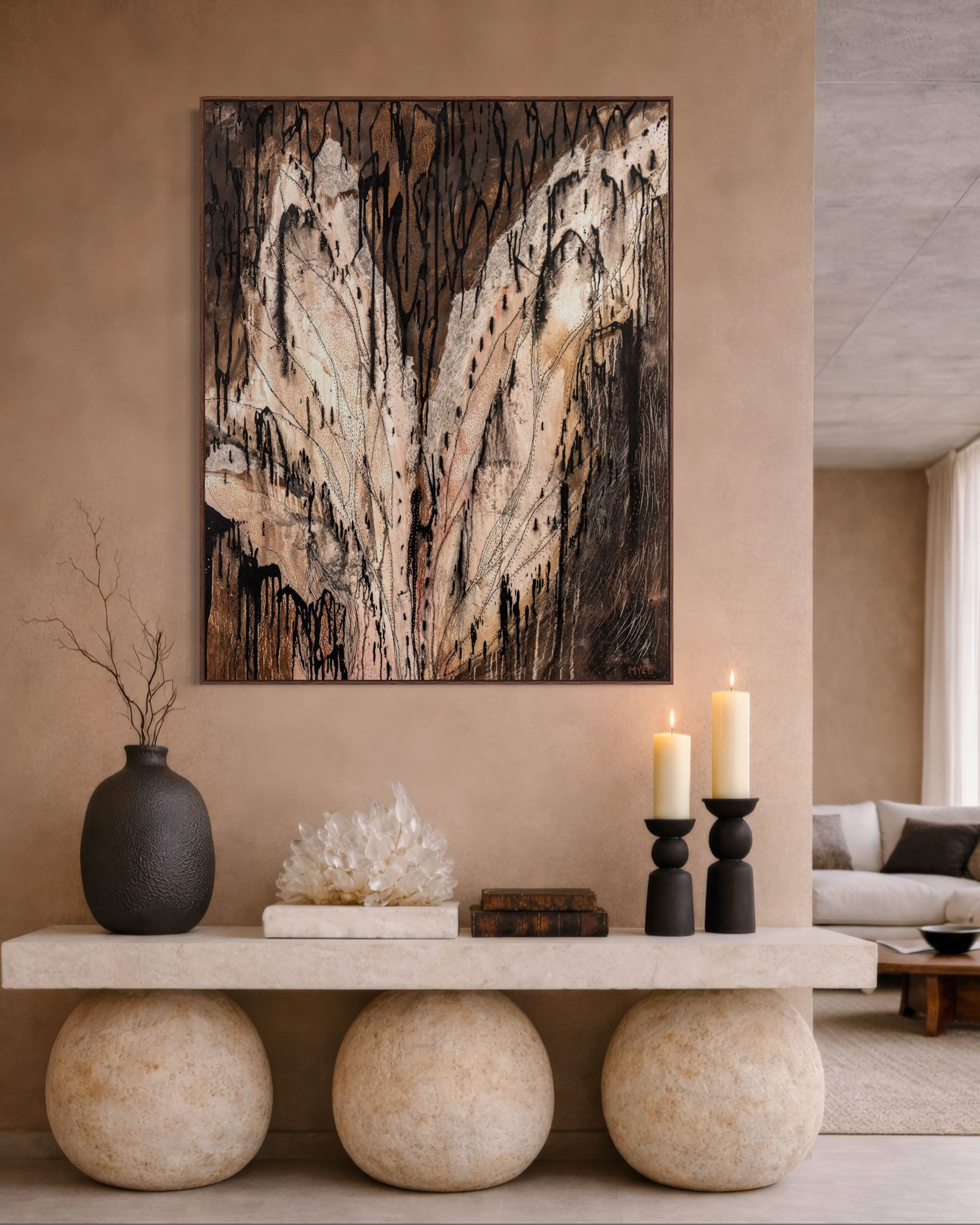 CRADLED IN HER WINGS CANVAS PRINT