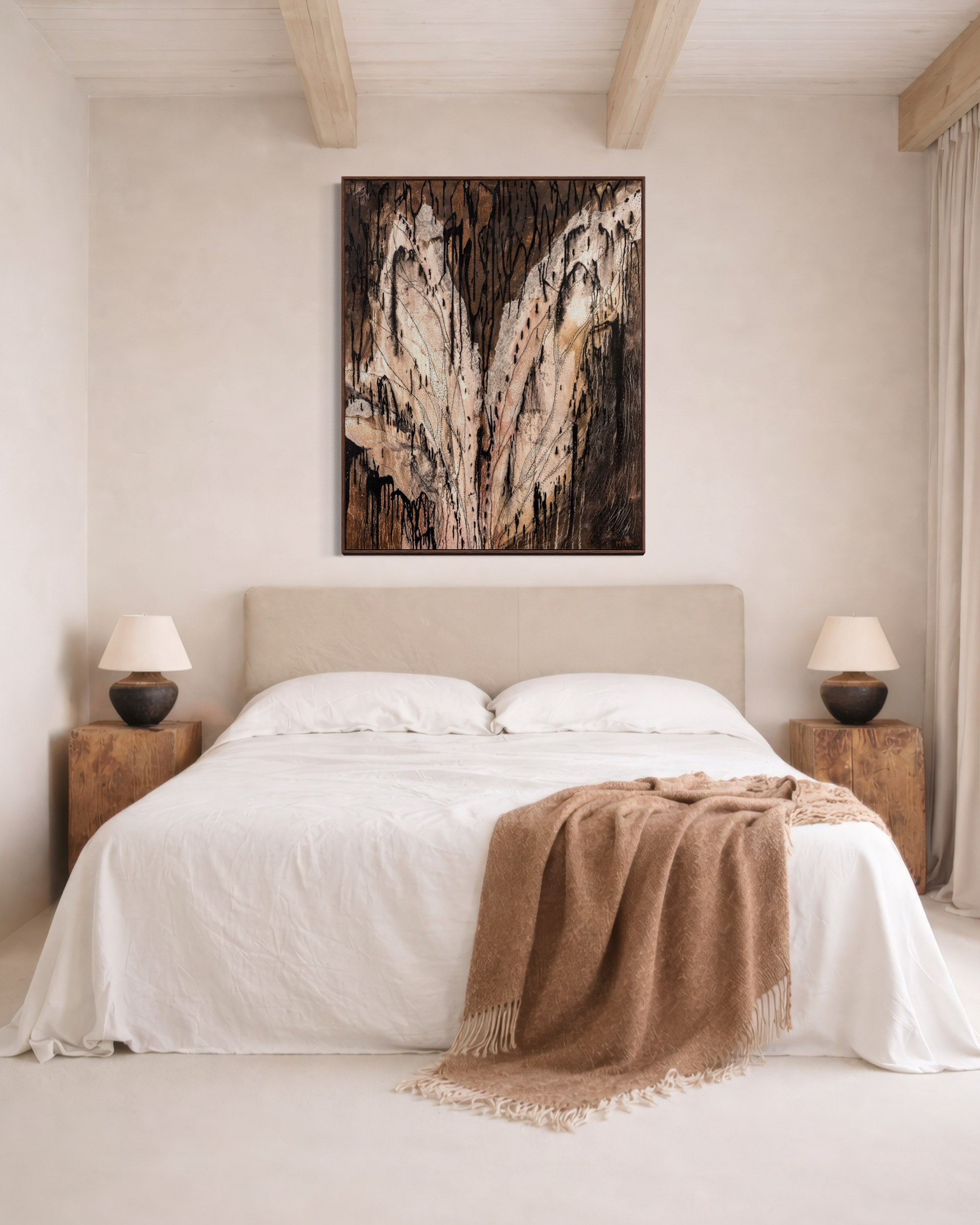 CRADLED IN HER WINGS CANVAS PRINT