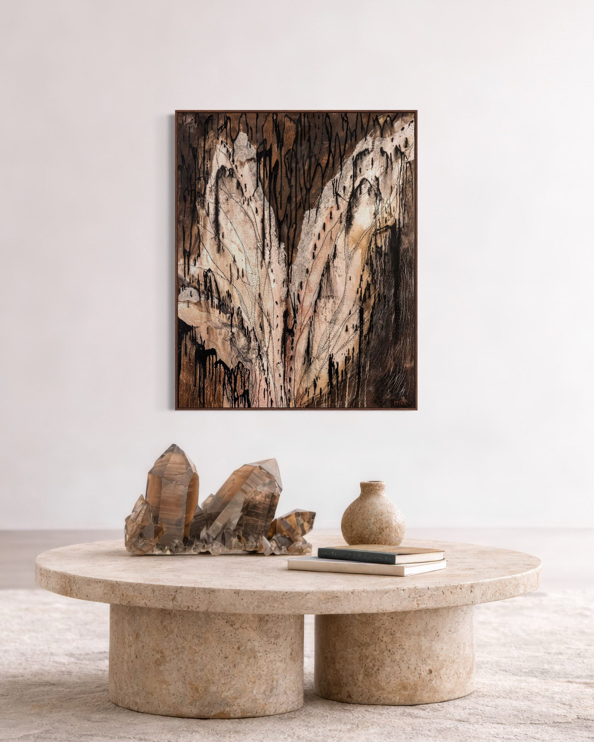 CRADLED IN HER WINGS CANVAS PRINT