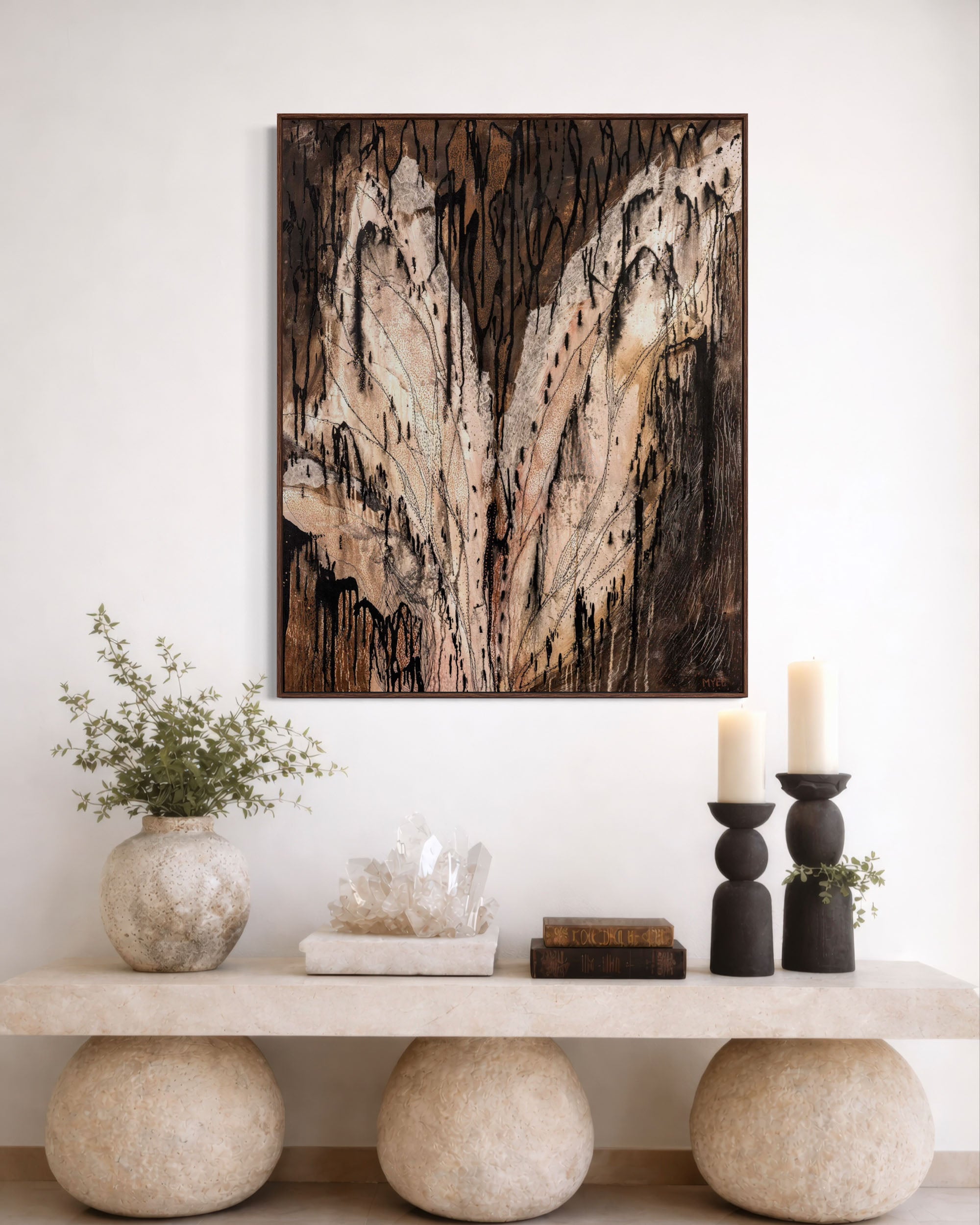 CRADLED IN HER WINGS CANVAS PRINT