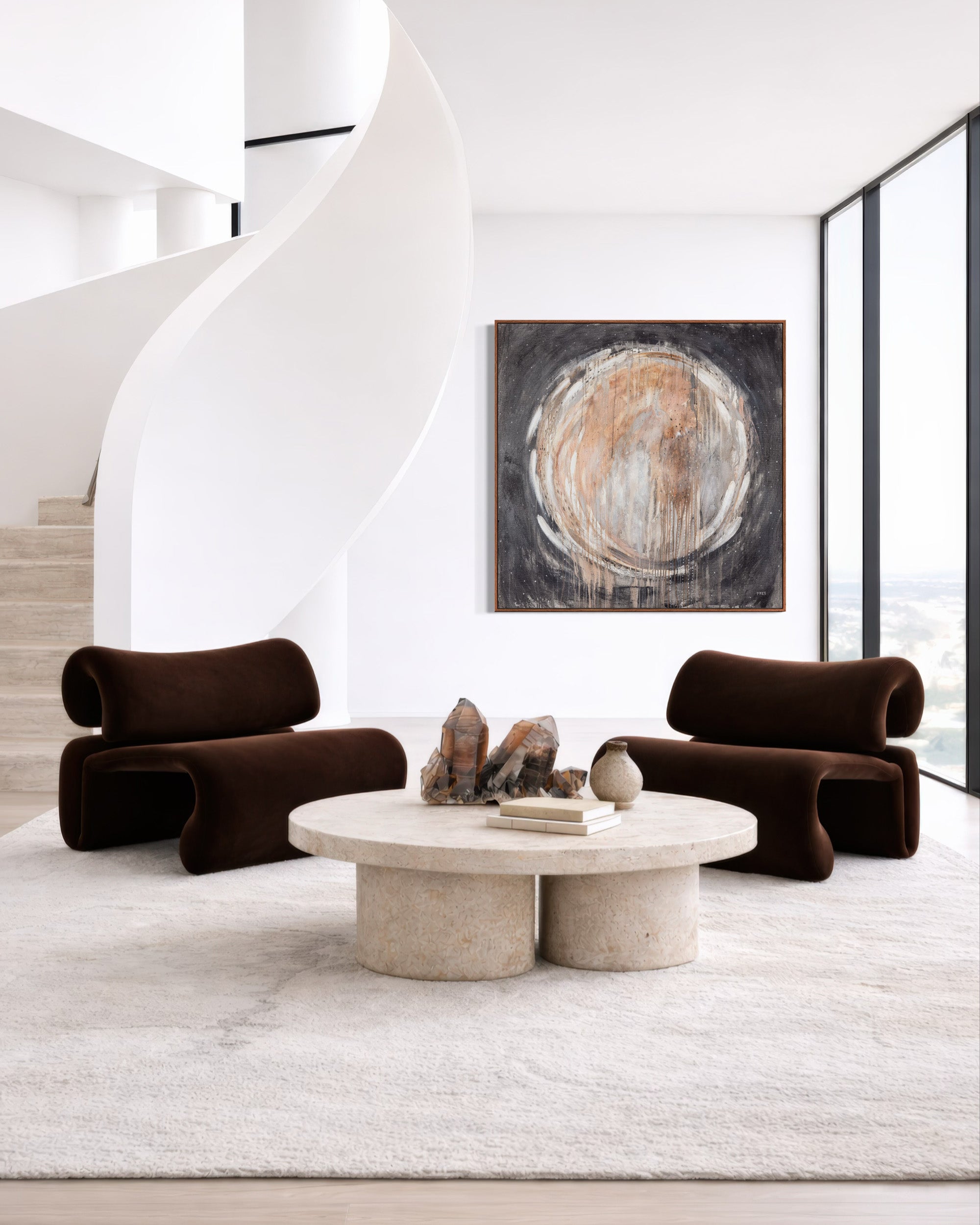 DARK MOON EMBRACE CANVAS PRINT