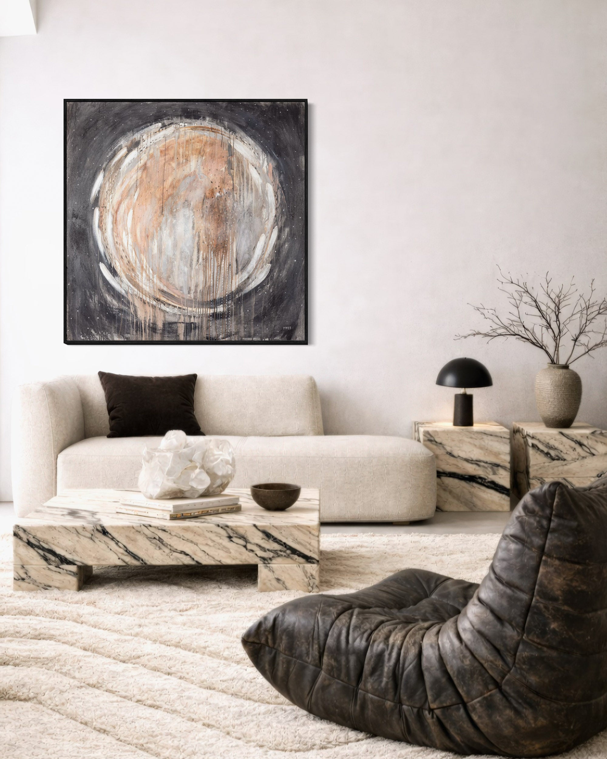 DARK MOON EMBRACE CANVAS PRINT