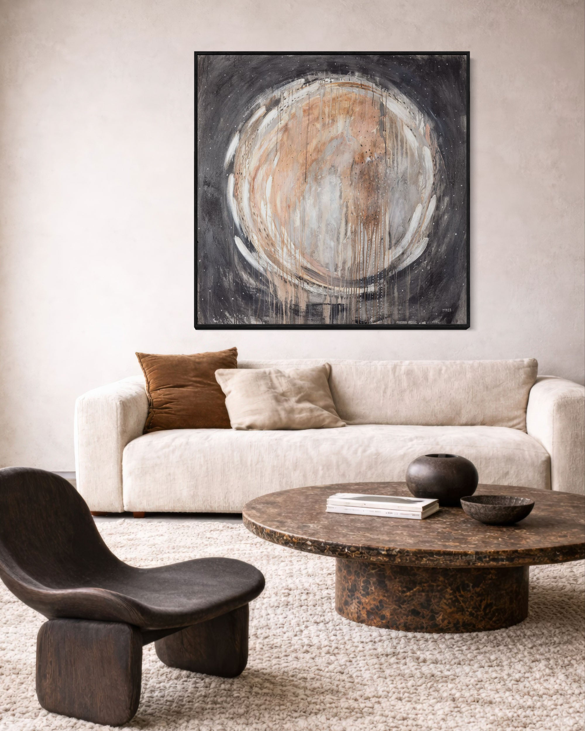 DARK MOON EMBRACE CANVAS PRINT