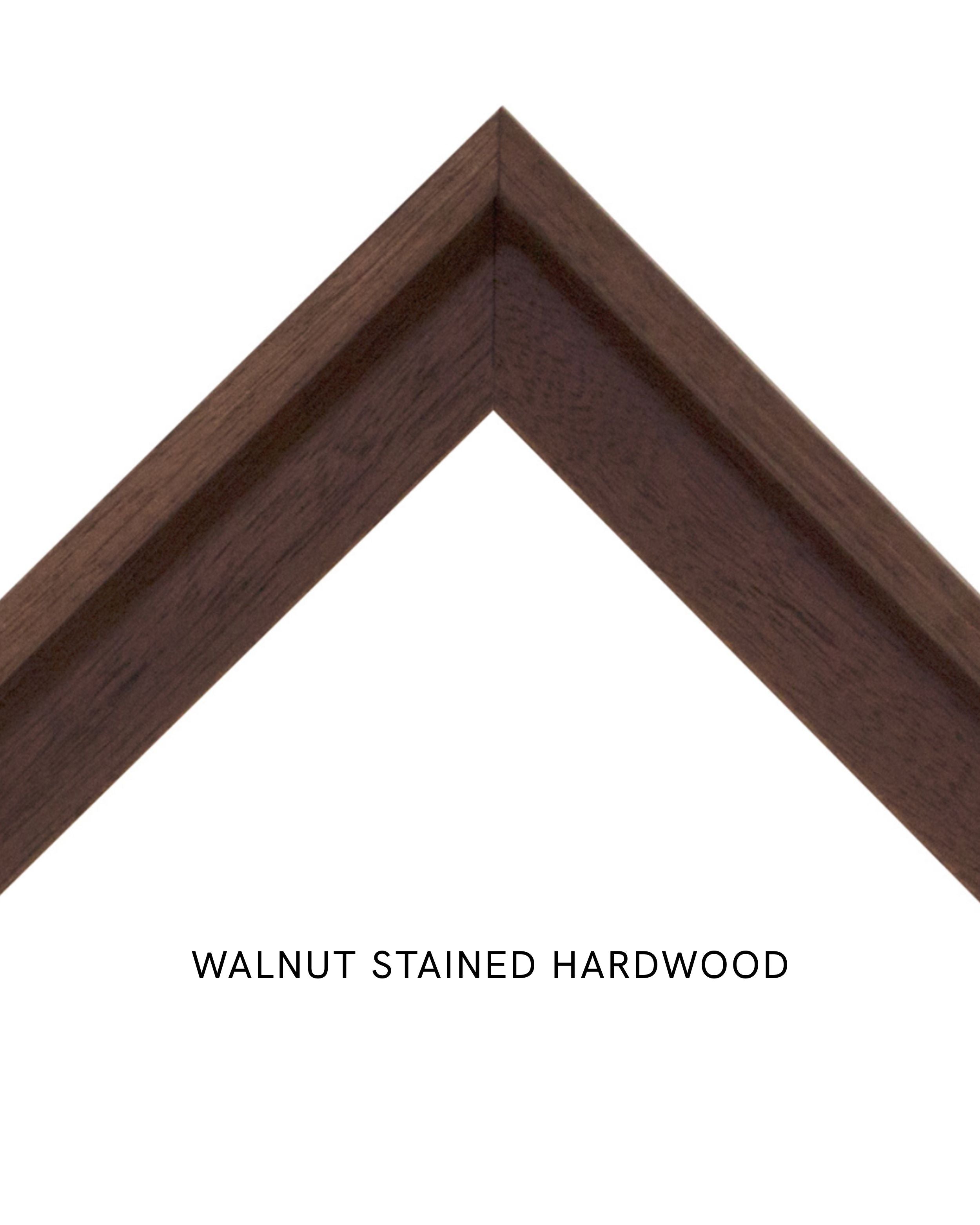 Framed Walnut Stained Hardwood