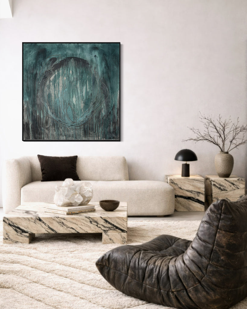 HER DEPTH IS SCARED CANVAS PRINT