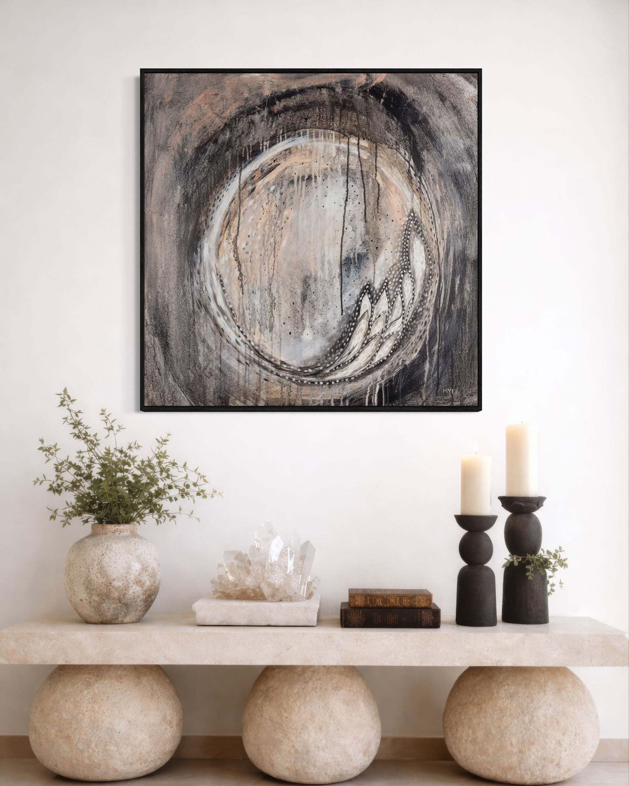 OF MOON AND STARS CANVAS PRINT