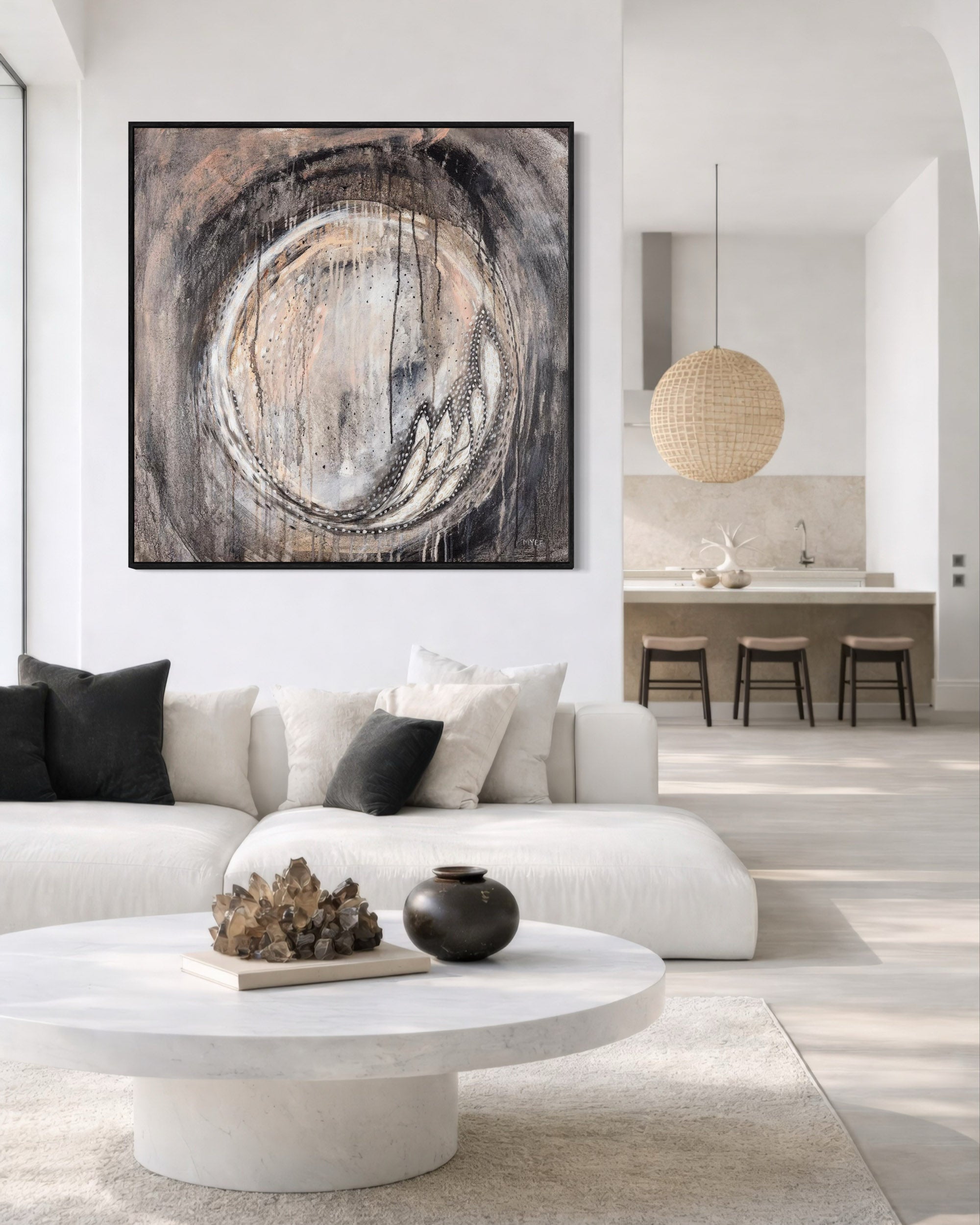 OF MOON AND STARS CANVAS PRINT