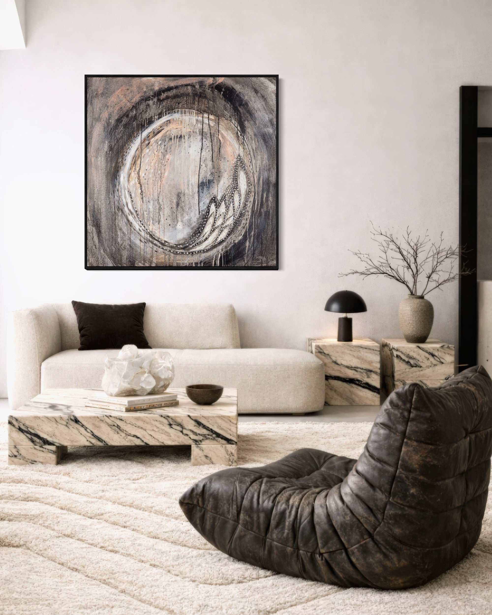 OF MOON AND STARS CANVAS PRINT