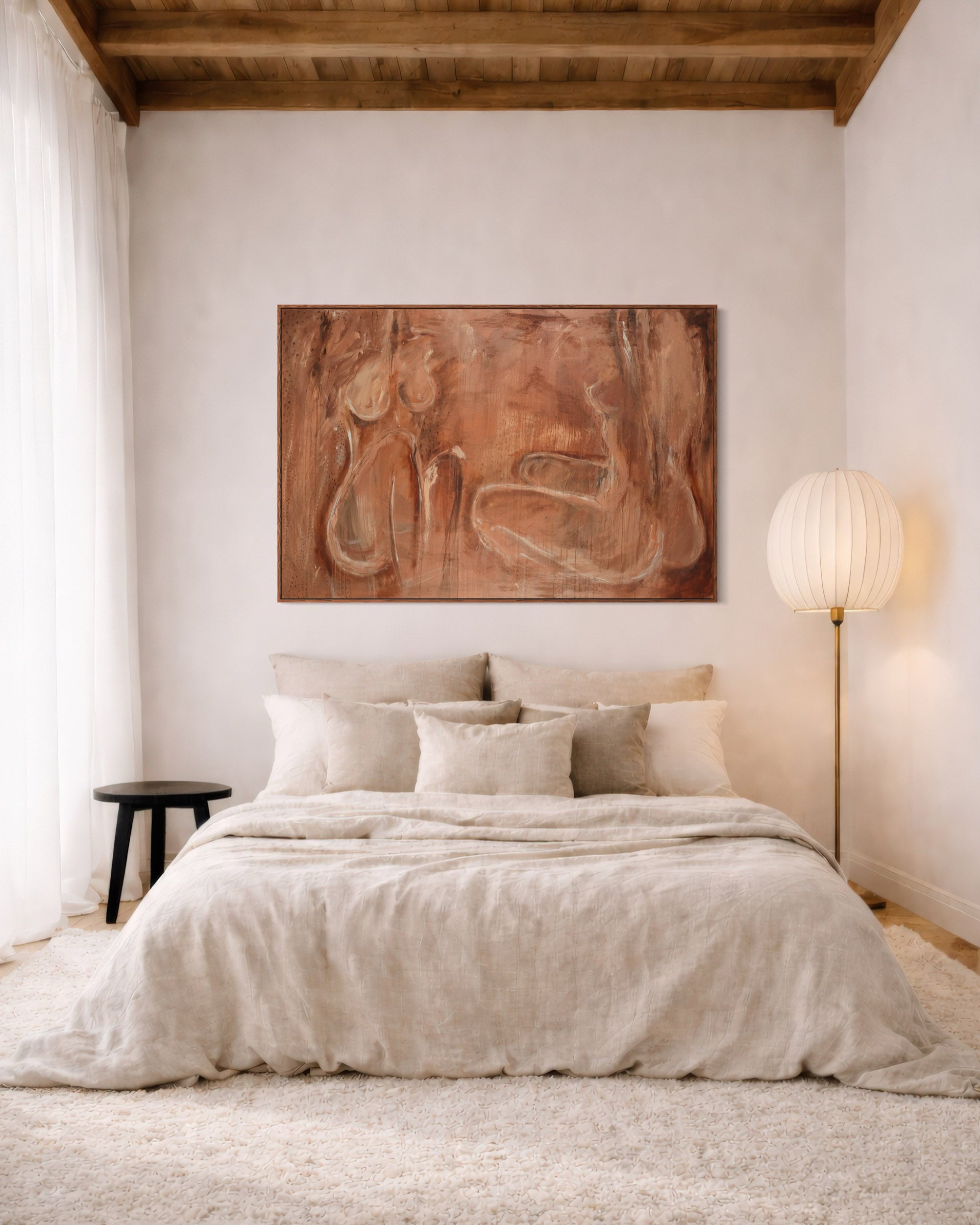 SHE BURNS CANVAS PRINT