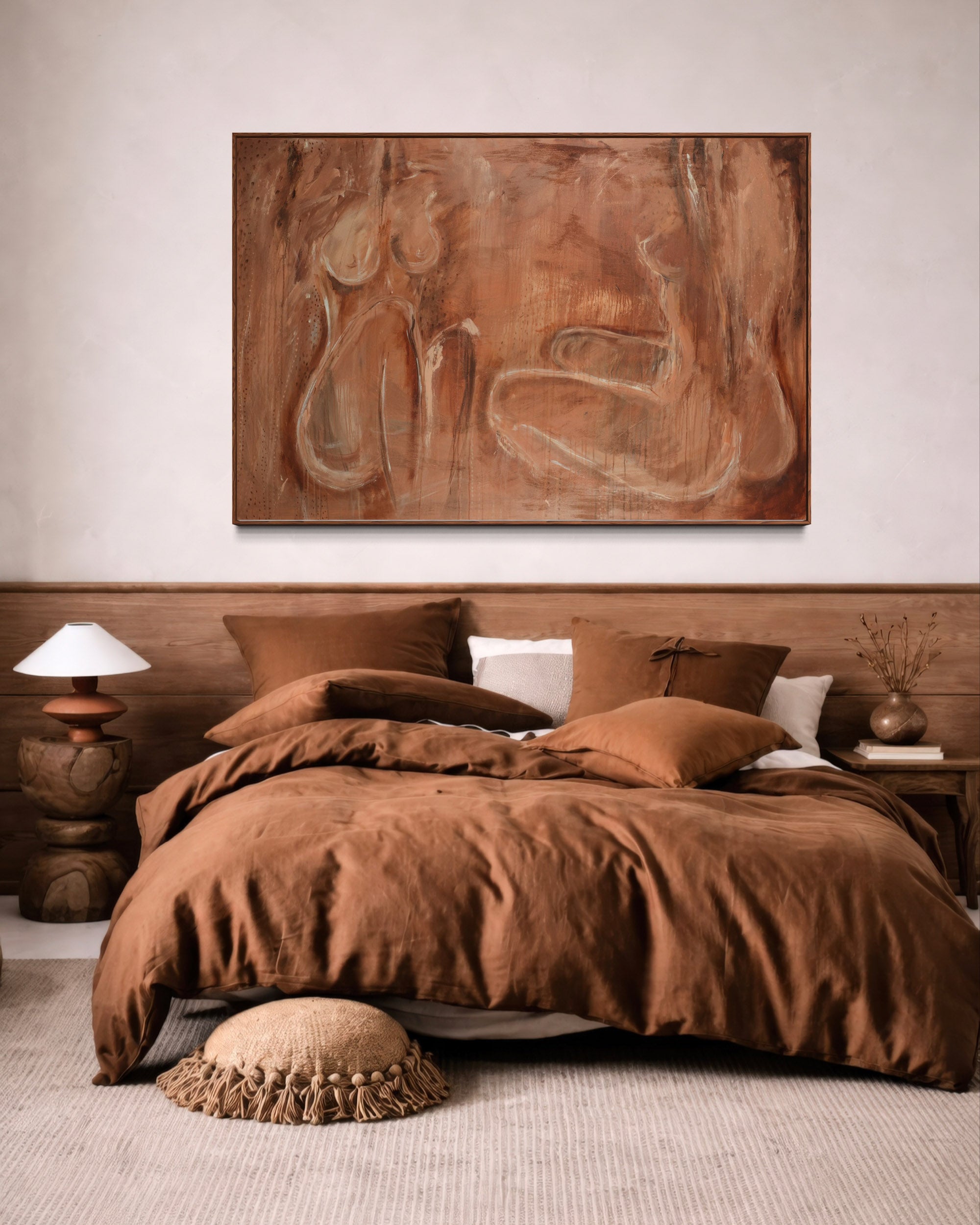 SHE BURNS CANVAS PRINT