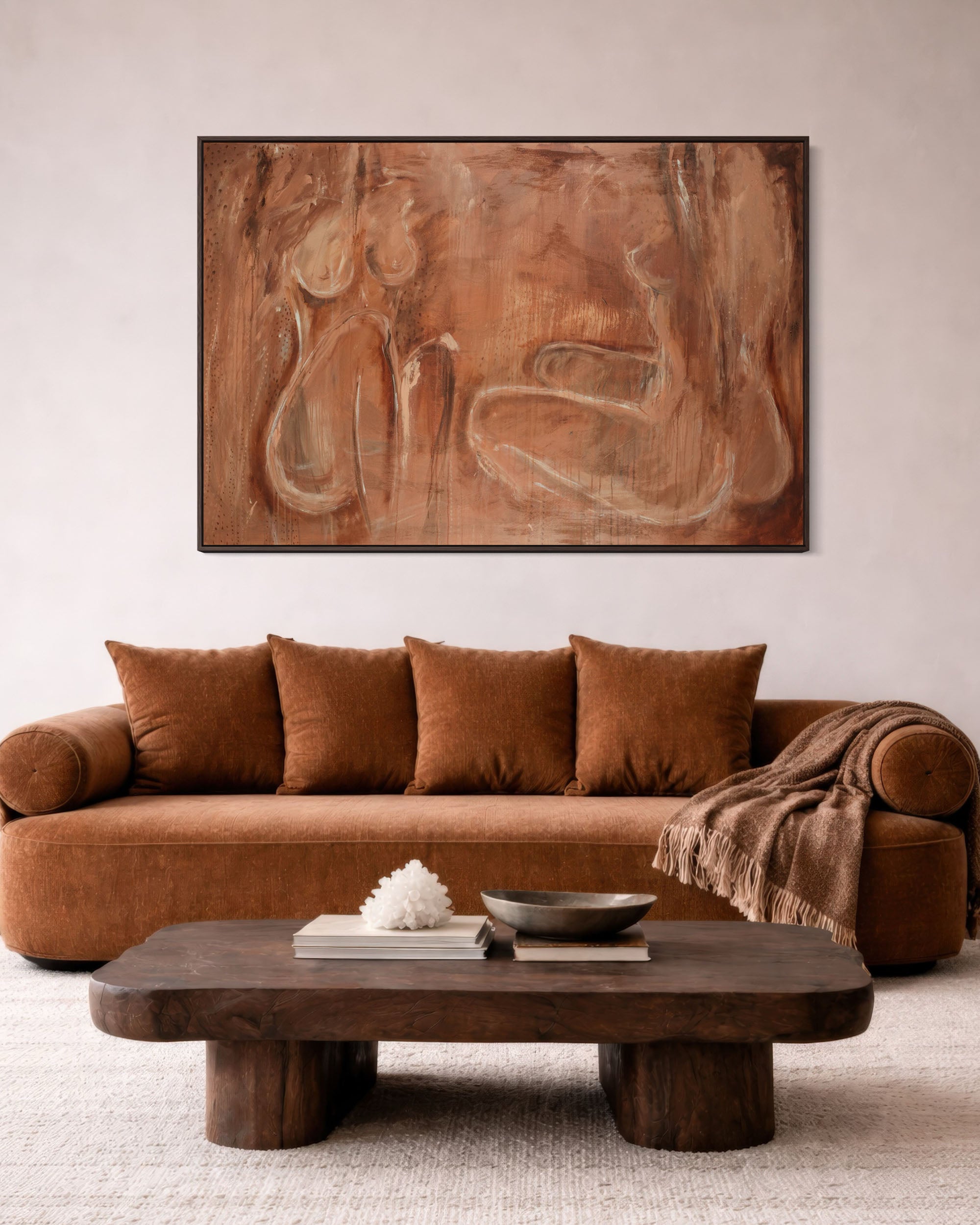 SHE BURNS CANVAS PRINT