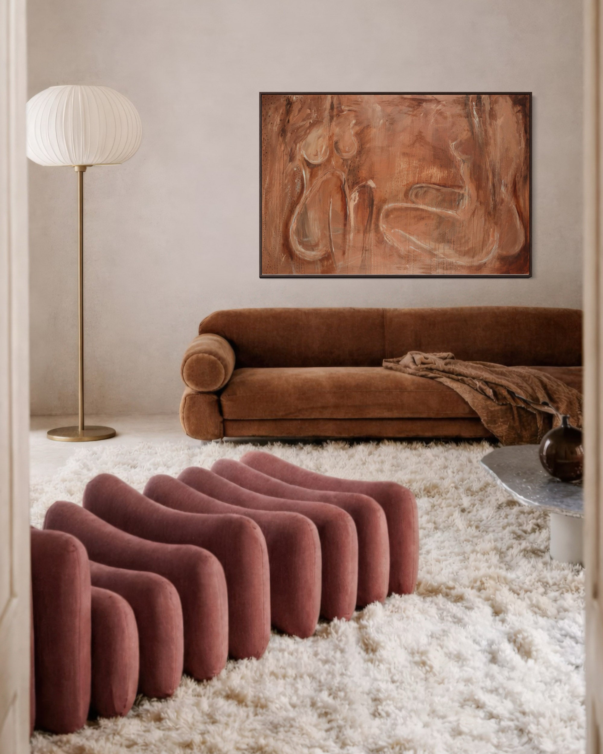 SHE BURNS CANVAS PRINT