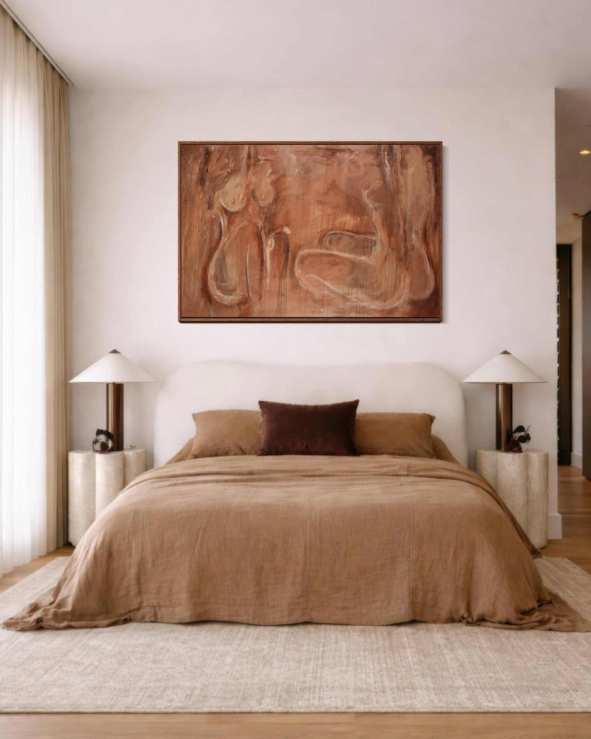 SHE BURNS CANVAS PRINT