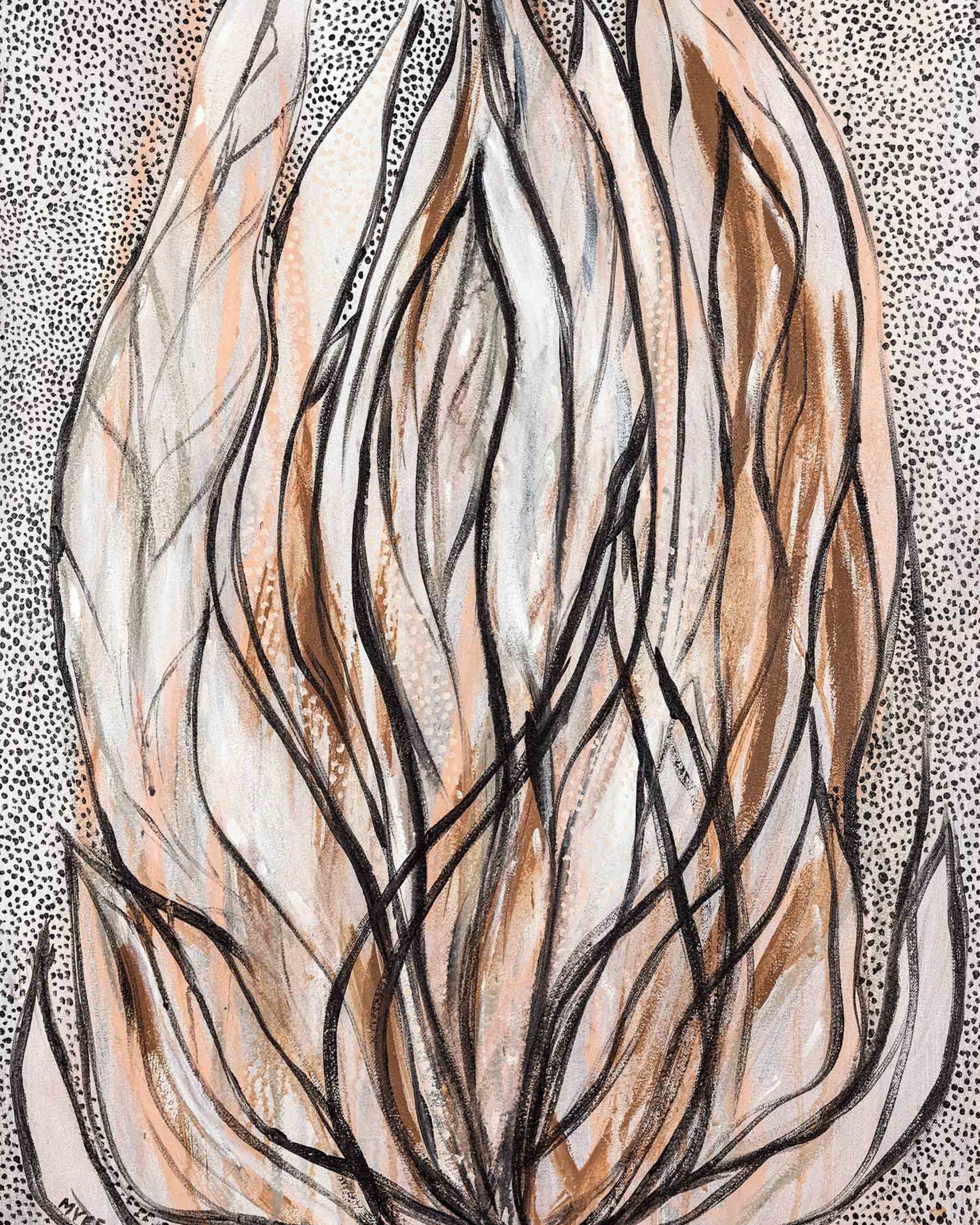 SHE UNFURLS CANVAS PRINT