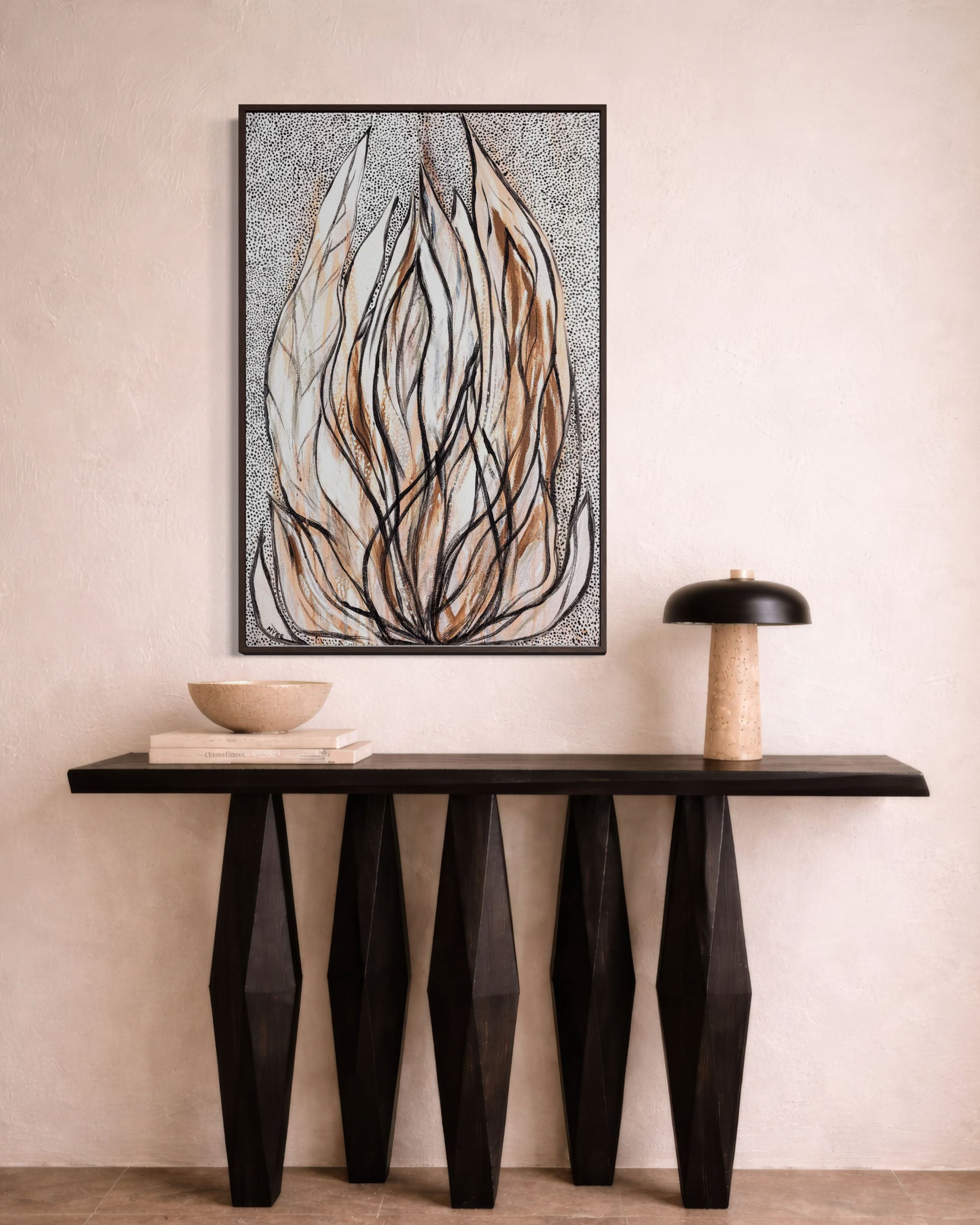 SHE UNFURLS CANVAS PRINT