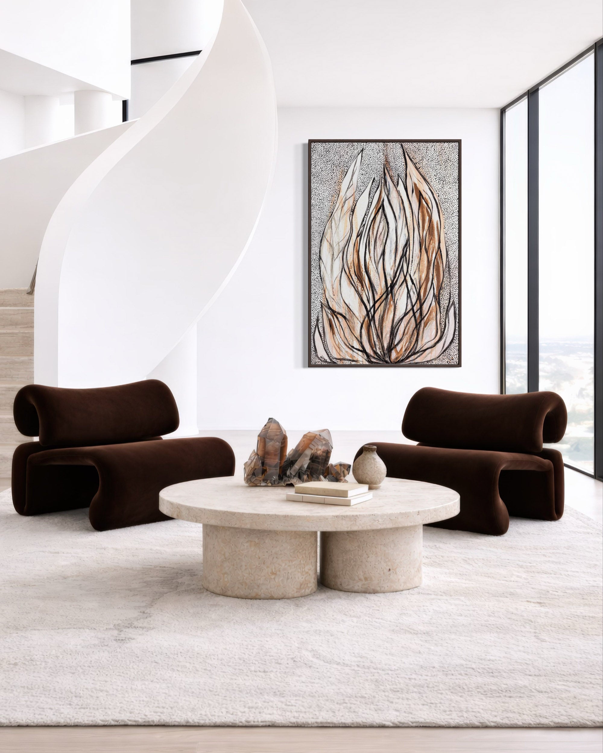 SHE UNFURLS CANVAS PRINT