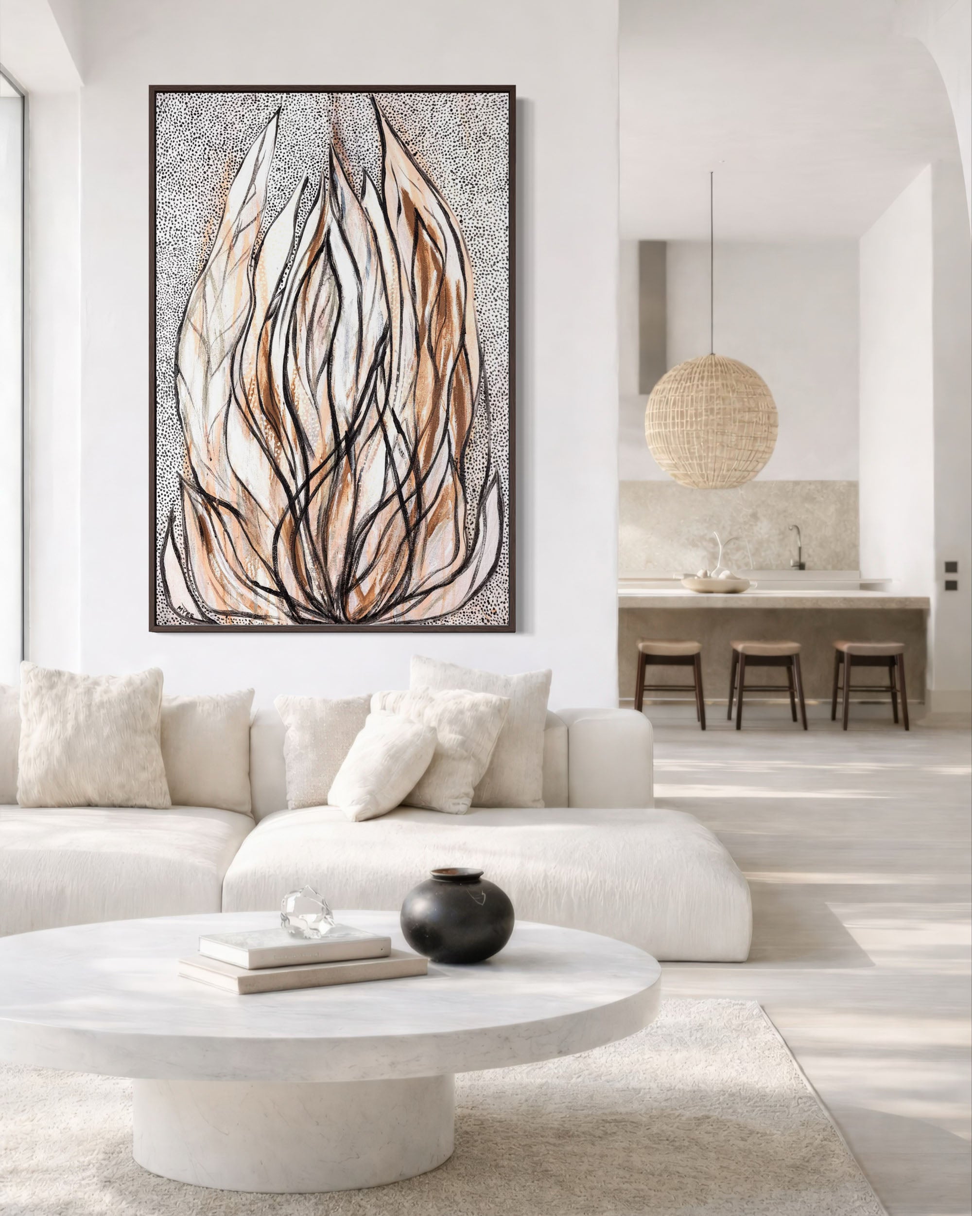 SHE UNFURLS CANVAS PRINT