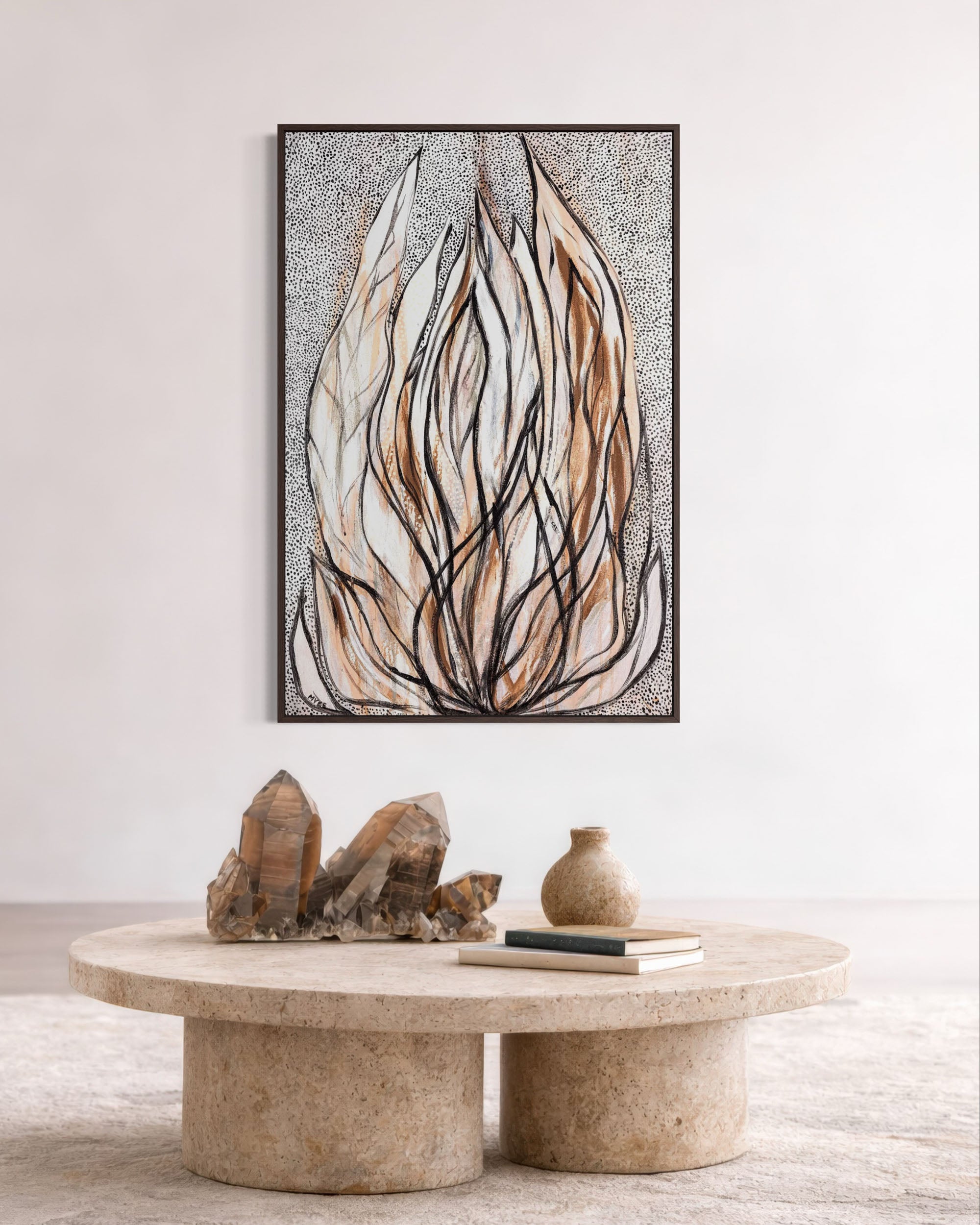 SHE UNFURLS CANVAS PRINT