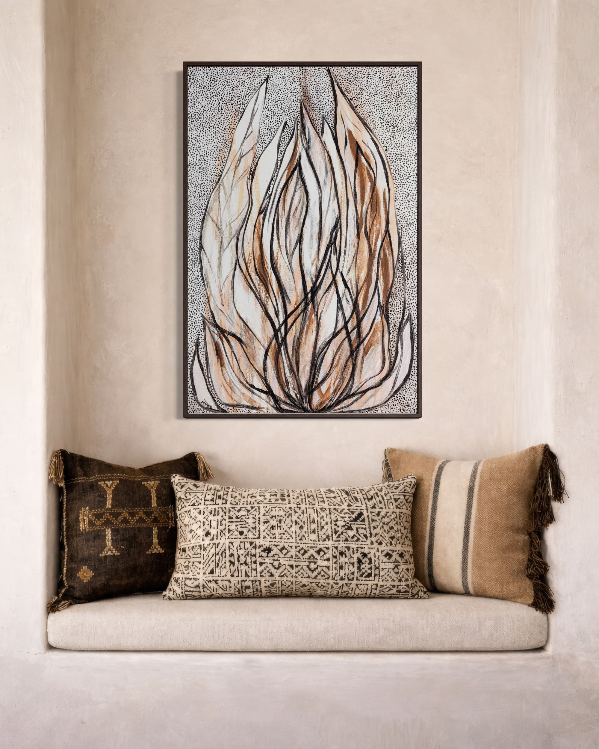 SHE UNFURLS CANVAS PRINT