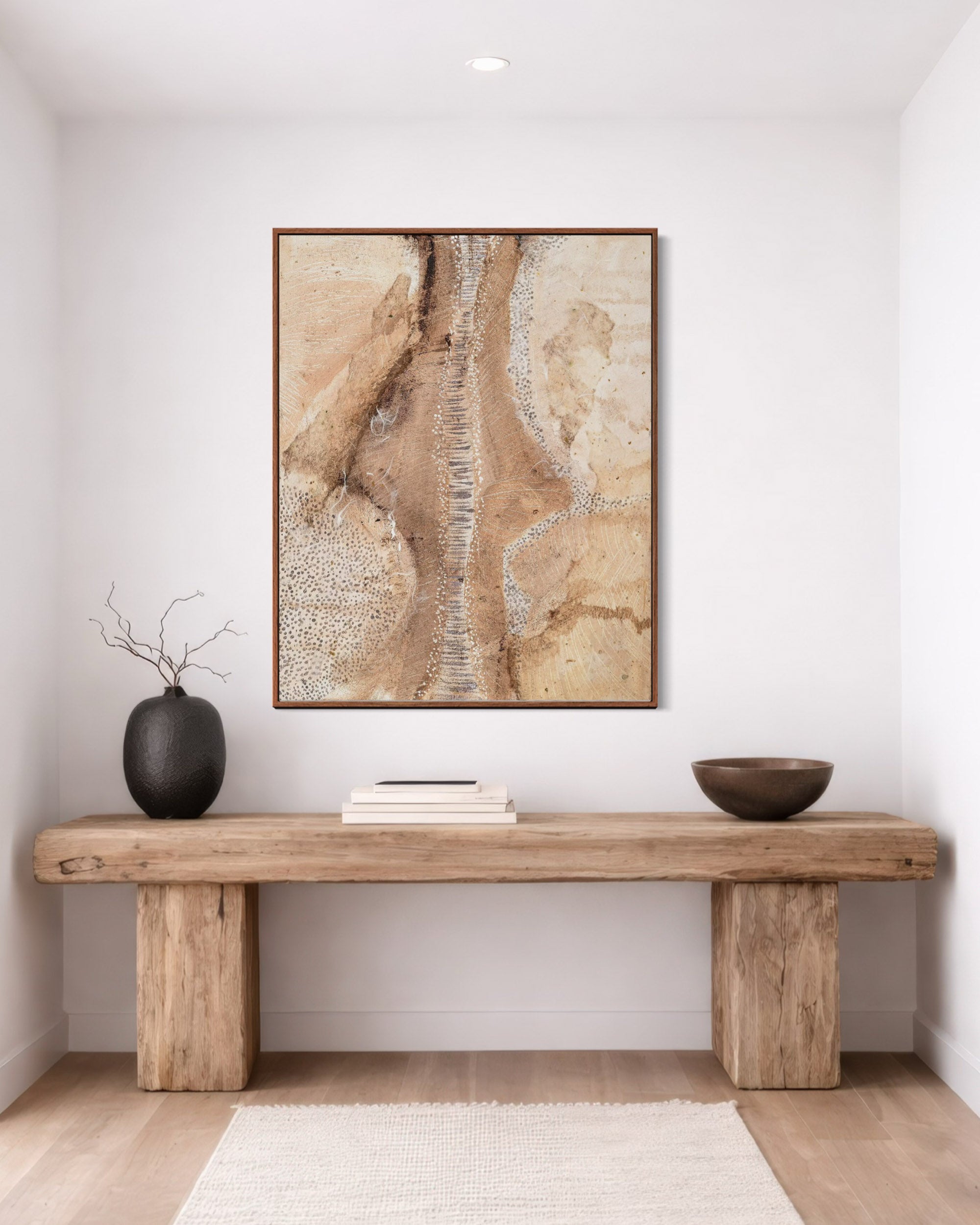 SNOW TRACKS CANVAS PRINT